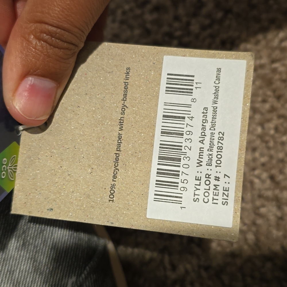 Toms Black Repreve Distressed Washed Canvas shoes - Picture 7 of 9